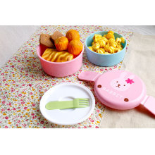 Japanese wholesale round plastic bento lunch box container for kids